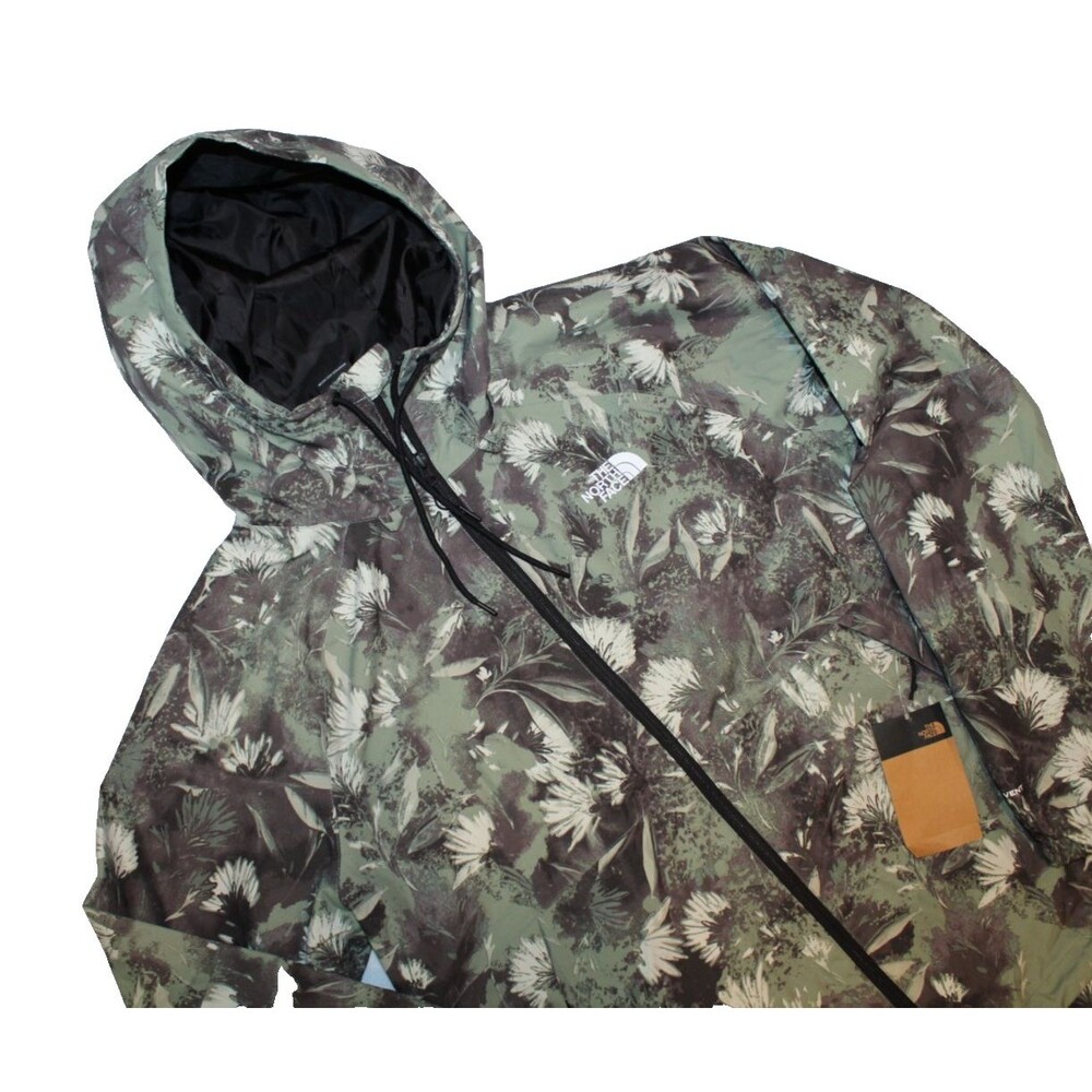 The North Face Men Antora Dryvent Waterproof Hoodie Rain Jacket Duck Green NWT M
